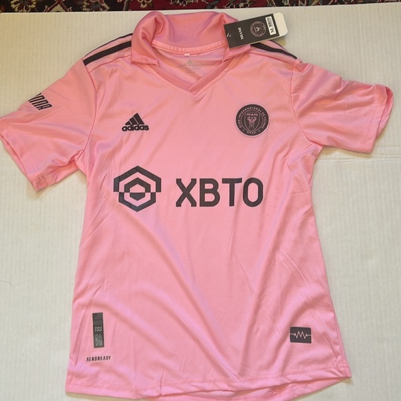 adidas Inter Miami Authentic Home Pink Soccer Jersey Messi MLS. New with tags - Picture 2 of 7